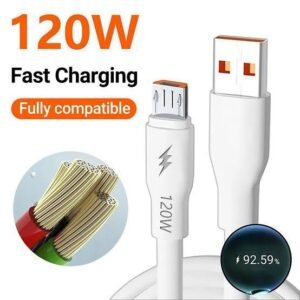 120w Super Fast Micro Data Cable ( 6mm Thick Wire ) Super Strong